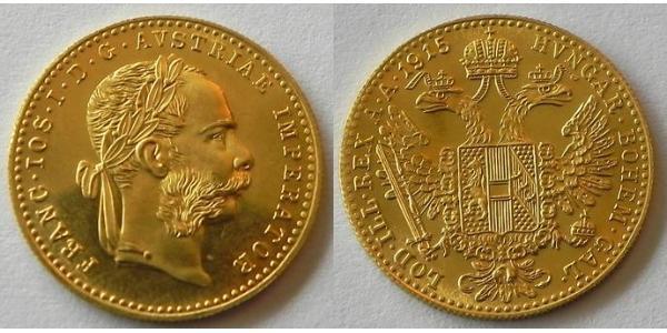 1 Ducat 奥匈帝国 (1867 - 1918) 金 弗朗茨·约瑟夫一世 (1830 - 1916)