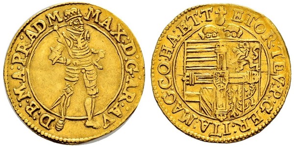 1 Ducat 奥地利历史 (1156 - 1806) 金 馬克西米連三世 (上奧地利) (1558 – 1618)