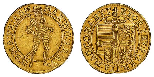 1 Ducat 奥地利历史 (1156 - 1806) 金 馬克西米連三世 (上奧地利) (1558 – 1618)