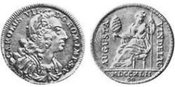 1 Ducat 奥格斯堡 (1276 - 1803 Augsburg) 金 查理七世 (神圣罗马帝国)  (1697 – 1745)