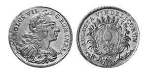 1 Ducat 奥格斯堡 (1276 - 1803 Augsburg) 金 查理七世 (神圣罗马帝国)  (1697 – 1745)
