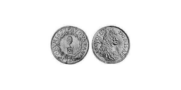 1 Ducat 奥格斯堡 (1276 - 1803 Augsburg) 金 利奥波德一世 (神圣罗马帝国)(1640-1705)