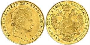 1 Ducat 奧地利帝國 (1804 - 1867) 金 Ferdinand I of Austria (1793 - 1875)