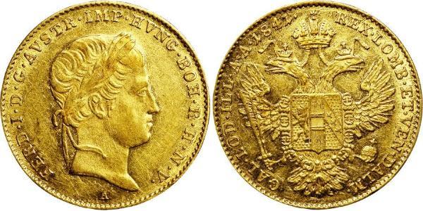 1 Ducat 奧地利帝國 (1804 - 1867) 金 Ferdinand I of Austria (1793 - 1875)