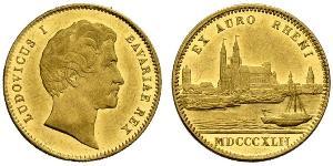 1 Ducat 巴伐利亞王國 (1806 - 1918) 金 路德维希一世 (巴伐利亚)