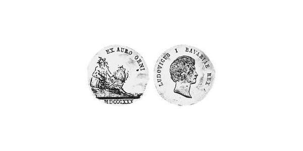 1 Ducat 巴伐利亞王國 (1806 - 1918) 金 路德维希一世 (巴伐利亚)