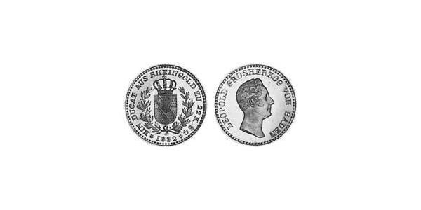 1 Ducat 巴登大公國 (1806 - 1918) 金 利奥波德 (巴登)