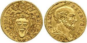 1 Ducat 教皇国 (754 - 1870) 金 Pope Innocent XII (1615 -1700)