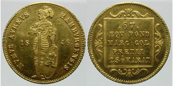 1 Ducat 汉堡 金 