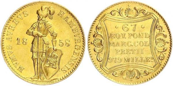 1 Ducat 汉堡 金 