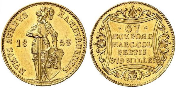 1 Ducat 汉堡 金 