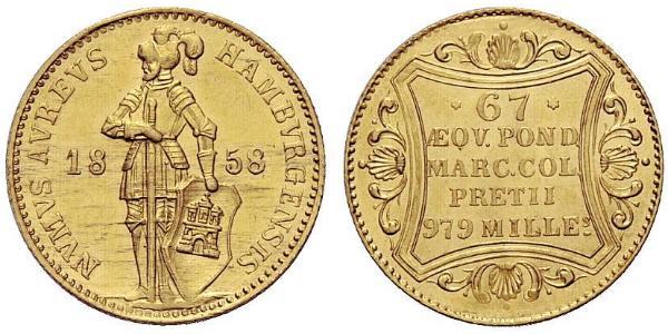1 Ducat 汉堡 金 