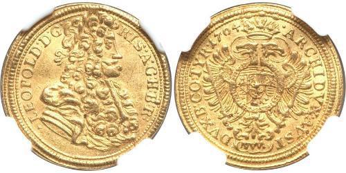 1 Ducat 神圣罗马帝国 (962 - 1806) 金 利奥波德一世 (神圣罗马帝国)(1640-1705)