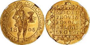 1 Ducat 荷蘭共和國 (1581 - 1795) 金 