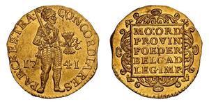 1 Ducat 荷蘭共和國 (1581 - 1795) 金 