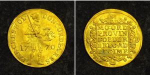 1 Ducat 荷蘭共和國 (1581 - 1795) 金 