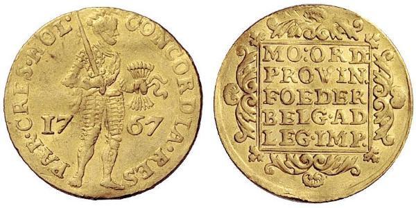 1 Ducat 荷蘭共和國 (1581 - 1795) 金 