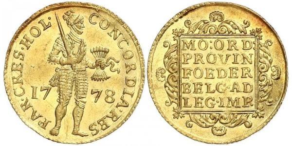 1 Ducat 荷蘭共和國 (1581 - 1795) 金 