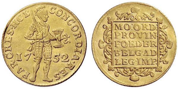 1 Ducat 荷蘭共和國 (1581 - 1795) 金 