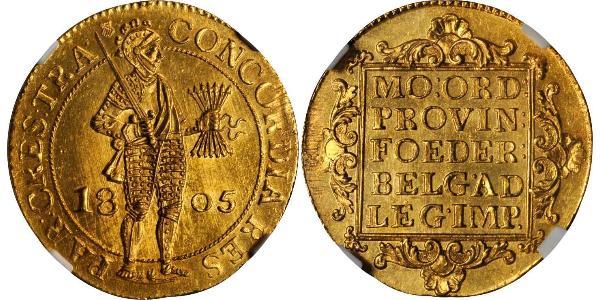 1 Ducat 荷蘭共和國 (1581 - 1795) 金 