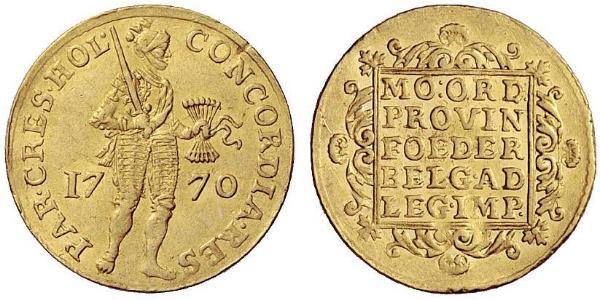 1 Ducat 荷蘭共和國 (1581 - 1795) 金 