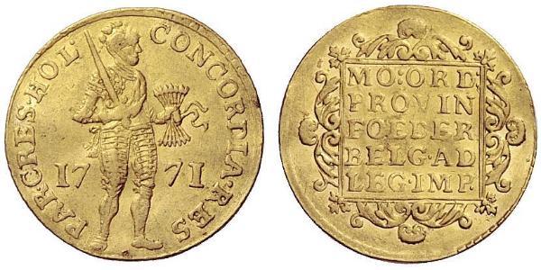 1 Ducat 荷蘭共和國 (1581 - 1795) 金 