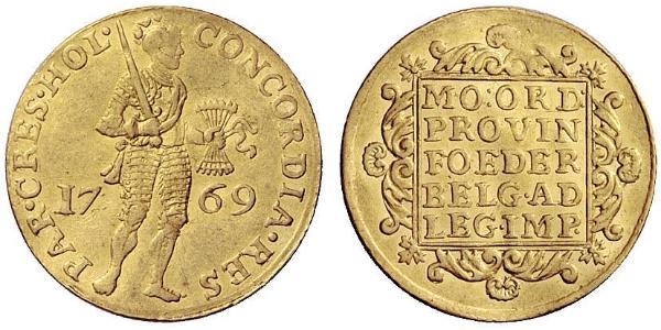 1 Ducat 荷蘭共和國 (1581 - 1795) 金 