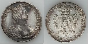 1 Ducaton Austrian Netherlands (1713-1795) Argent Maria Theresa of Austria (1717 - 1780)