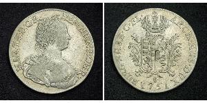 1 Ducaton Austrian Netherlands (1713-1795) Argent Maria Theresa of Austria (1717 - 1780)