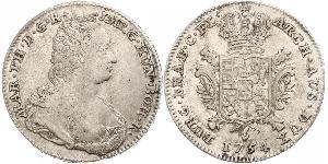 1 Ducaton Austrian Netherlands (1713-1795) Argent Maria Theresa of Austria (1717 - 1780)