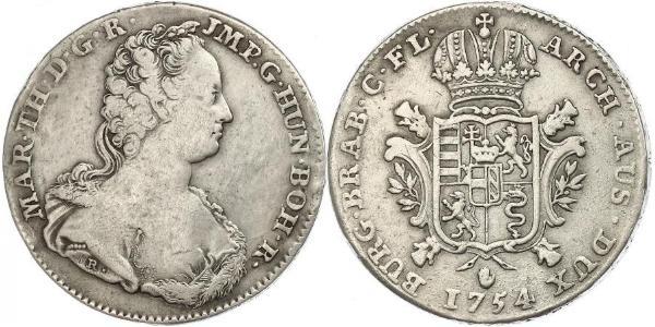 1 Ducaton Austrian Netherlands (1713-1795) Argent Maria Theresa of Austria (1717 - 1780)
