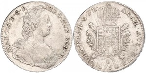 1 Ducaton Paesi Bassi austriaci (1713-1795) Argento Maria Theresa of Austria (1717 - 1780)