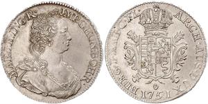 1 Ducaton Paesi Bassi austriaci (1713-1795) Argento Maria Theresa of Austria (1717 - 1780)