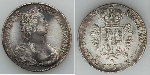 1 Ducaton Austrian Netherlands (1713-1795) Silber Maria Theresa of Austria (1717 - 1780)