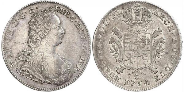 1 Ducaton Austrian Netherlands (1713-1795) Silver Maria Theresa of Austria (1717 - 1780)