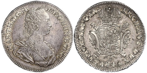 1 Ducaton Austrian Netherlands (1713-1795) Silver Maria Theresa of Austria (1717 - 1780)