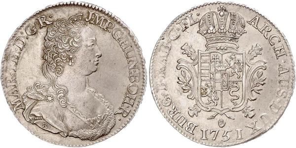 1 Ducaton Austrian Netherlands (1713-1795) Silver Maria Theresa of Austria (1717 - 1780)