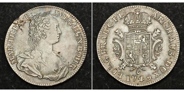 1 Ducaton Австрийские Нидерланды (1713-1795) Серебро Maria Theresa of Austria (1717 - 1780)