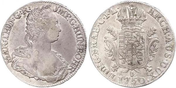 1 Ducaton Австрийские Нидерланды (1713-1795) Серебро Maria Theresa of Austria (1717 - 1780)