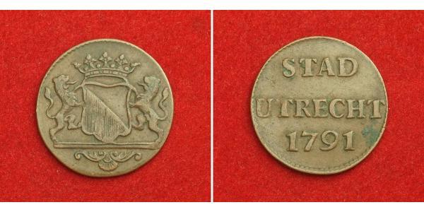 1 Duit Provincias Unidas de los Países Bajos (1581 - 1795) Cobre 