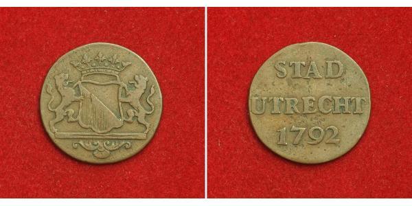 1 Duit Provincias Unidas de los Países Bajos (1581 - 1795) Cobre 