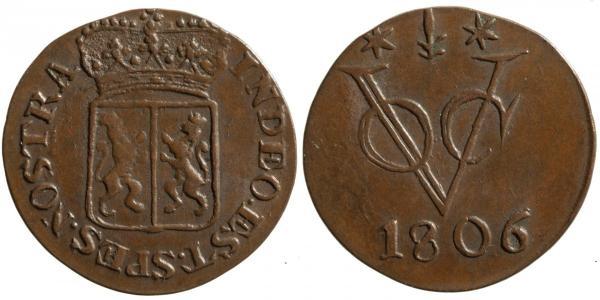 1 Duit Provincias Unidas de los Países Bajos (1581 - 1795) Cobre 