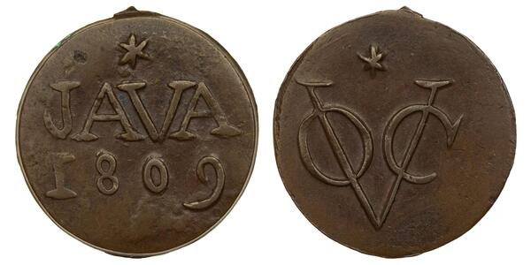 1 Duit Netherlands / Indonesia Copper 