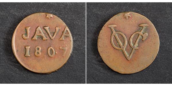 1 Duit Netherlands / Indonesia Copper 