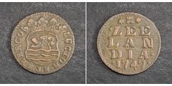 1 Duit Pays-Bas Cuivre 