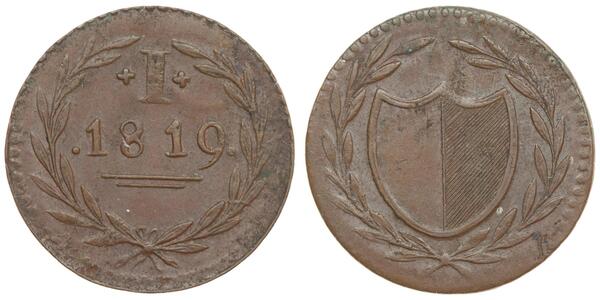 1 Duit Niederlande Kupfer 