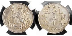 1 Duit Netherlands Silver 
