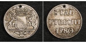 1 Duit Netherlands Silver 