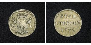 1 Duit Netherlands Silver 