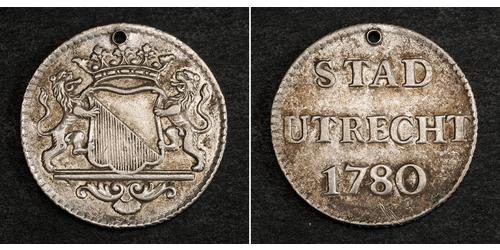 1 Duit Netherlands Silver 